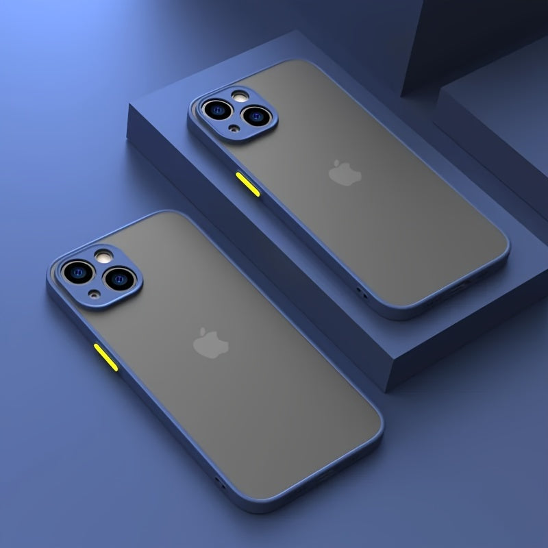 2pcs Funda para Teléfono Móvil con Sensación de Piel Material PC Adecuada para iPhone 11 13 12 14 15 Pro Max Mini Funda Antigolpes para Teléfono Móvil Adecuada para iPhone XS Max X XR 6 15 7 8 Plus