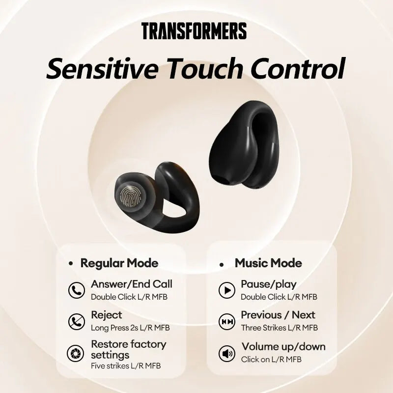 Auriculares inalámbricos TF-T05 para videojuegos, cascos con Bluetooth 5,3, TWS, sonido HIFI Y  reducción de ruido