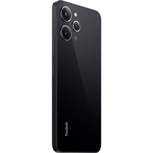 Redmi 12 4G - Smartphone de 8+256GB, Pantalla de 6,79" FHD+ AdaptiveSync 90 Hz, MediaTek G88, Triple cámara de 50MP, batería de 5000 mAh, Negro (Versión ES + 3 años de garantía)