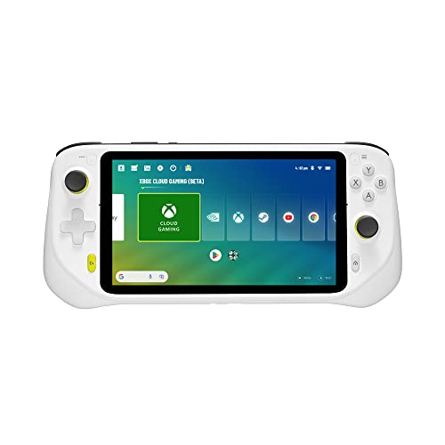 Logitech G Cloud Gaming Handheld, Consola Portátil con Batería de Larga Duración, Pantalla Táctil 1080P de 7 in, diseño ligero, Xbox Cloud Gaming, NVIDIA GeForce NOW, Google Play, Enchufe EU, Blanco