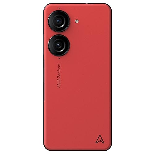 ASUS Zenfone 10, Red, 256GB Storage and 8GB RAM, EU Official, Compact Size 5,9 Inches, 50MP Gimbal Camera, Snapdragon 8 Gen 2