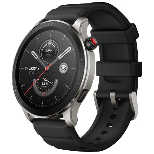 Amazfit GTR 4 Smartwatch para IOS Android Reloj Inteligente de Seguimiento GPS 150 modos de Deporte Llamadas Telefónicas de Bluetooth Almacenamiento de Música Batería de 14 Días Duración Alexa