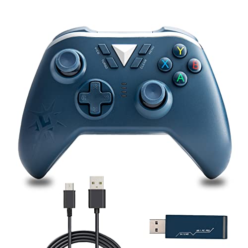 Mando inalámbrico para Xbox One, Controlador Compatible con Xbox One, Xbox One S, Xbox One X, Xbox Series X, Wireless Controller PS3 y Windows PC Gamepad (Blue)