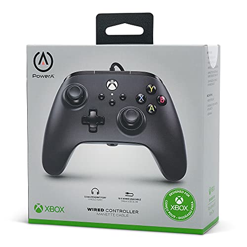 Power A, Mando con cable PowerA para Xbox Series X|S - Negro