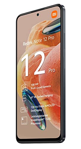 Smartphone Xiaomi Redmi Note 12 Pro 8GB/ 256GB/ 6.67"/ Negro Medianoche