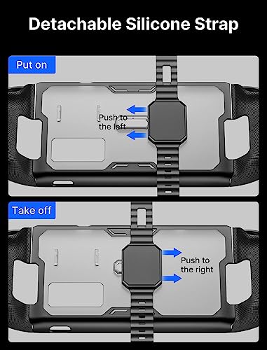 JSAUX ModCase para Steam Deck, PC0104 Estuche Modular para Valve Steam Deck Incluyen Funda Protectora, Cubierta Frontal, Soporte Metálico y Correa - Set Básico