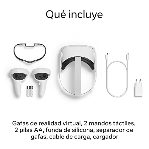 Meta Quest 2 - Gafas de realidad virtual avanzada, todo en uno, 128 GB