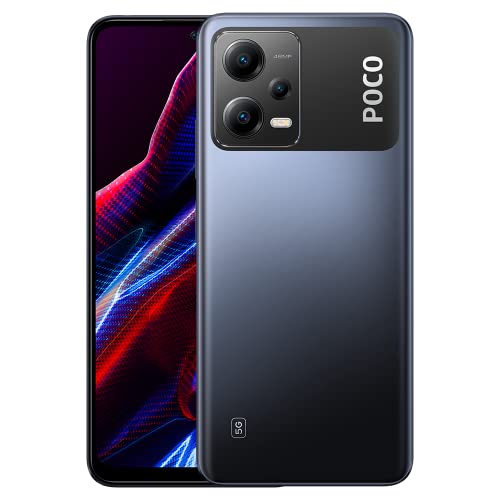 Xiaomi Poco X5 5G, auriculares intraurales, 6,67 pulgadas, pantalla AMOLED DotDisplay, 256 GB, 8 GB RAM, 120 Hz, Full HD, negro (Versión Global)