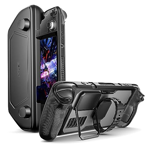 JSAUX ModCase para Steam Deck, PC0104 Estuche Modular para Valve Steam Deck Incluyen Funda Protectora, Cubierta Frontal, Soporte Metálico y Correa - Set Básico