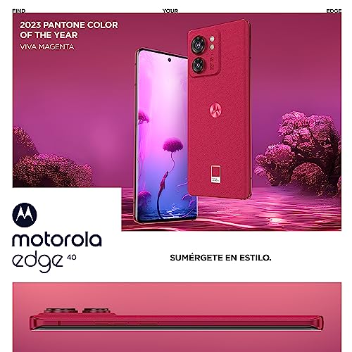 Motorola Edge 40, 5G, 8+256GB, Bateria 4400mAh, Cámara 50MP, magenta