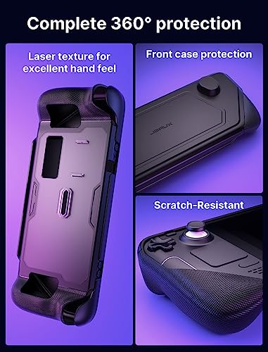 JSAUX ModCase para Steam Deck, PC0104 Estuche Modular para Valve Steam Deck Incluyen Funda Protectora, Cubierta Frontal, Soporte Metálico y Correa - Set Básico