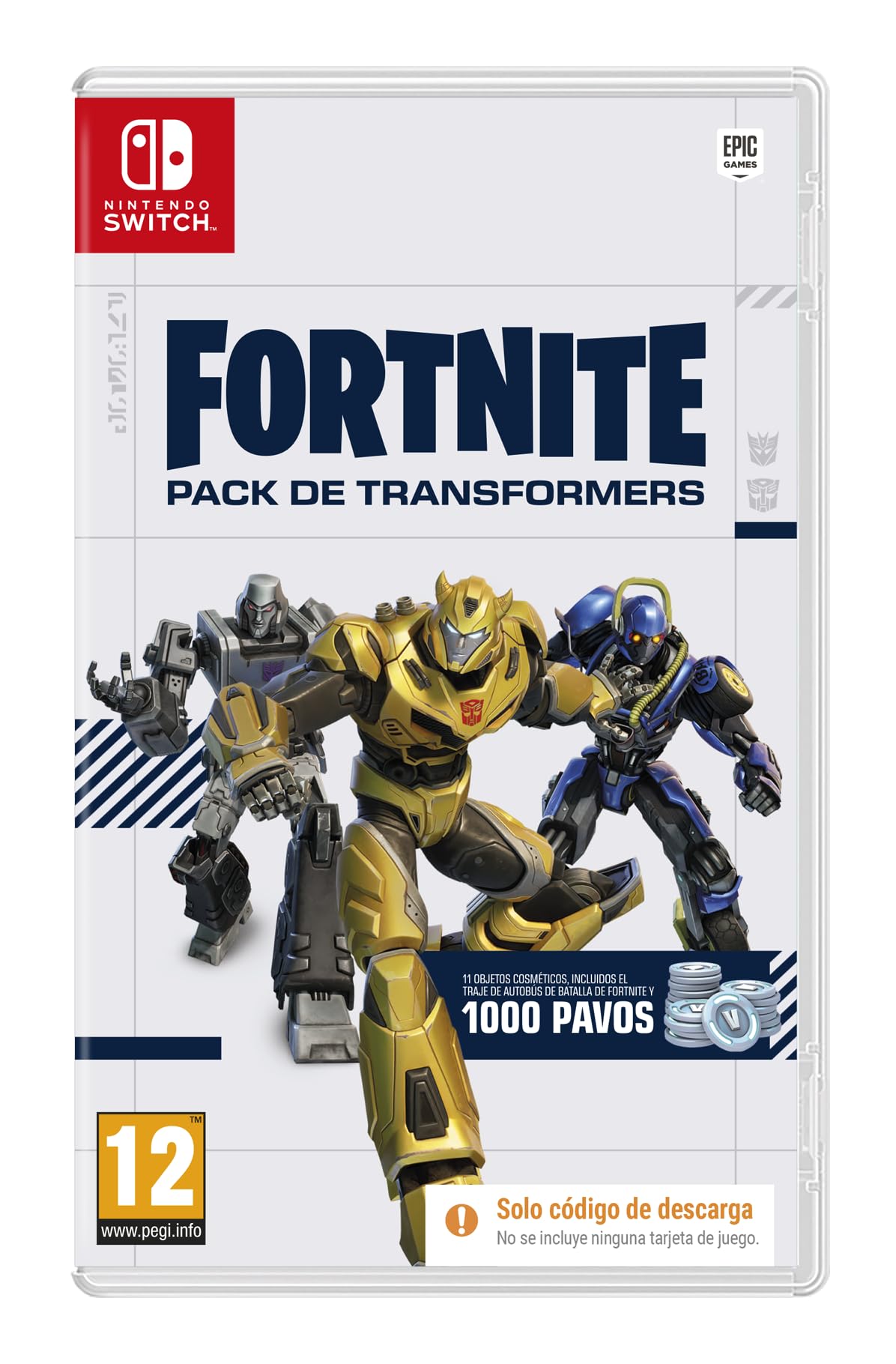 Fortnite Transformers Pack - ( Código de descarga del juego en la caja) - Switch