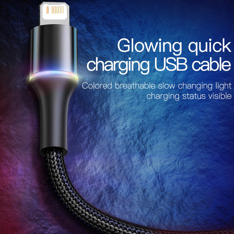 Cable de carga rápida USB para iPhone y iPad