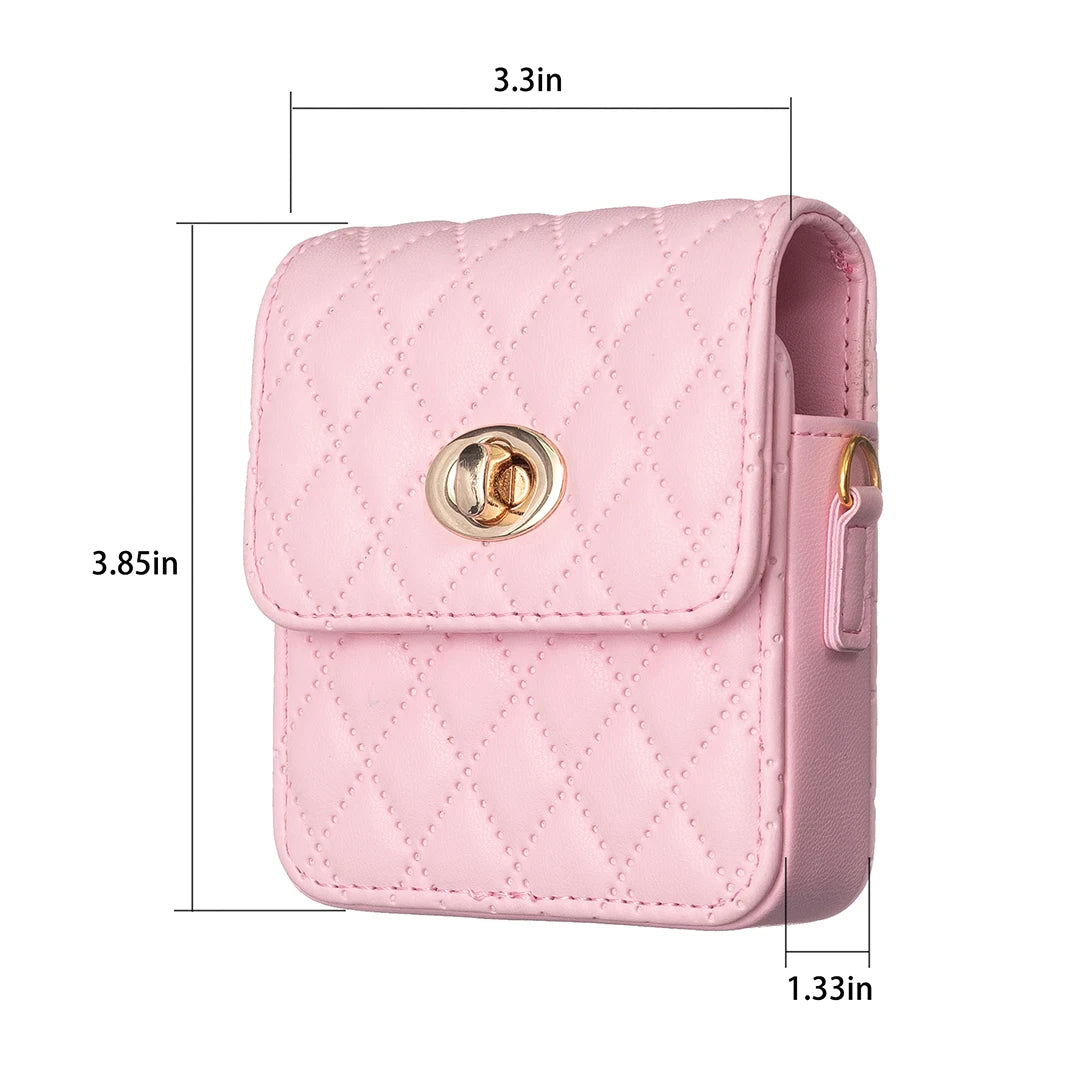 Bolso cruzado con correa de cuero PU para Samsung Galaxy Z Flip 5, 4, 3, 5G, Flip5 N2,