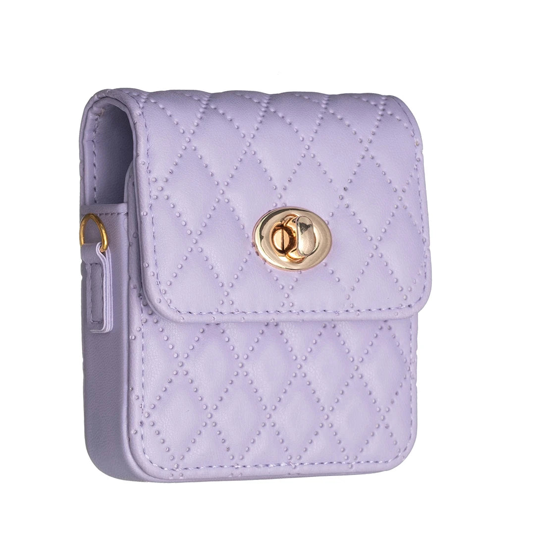 Bolso cruzado con correa de cuero PU para Samsung Galaxy Z Flip 5, 4, 3, 5G, Flip5 N2,