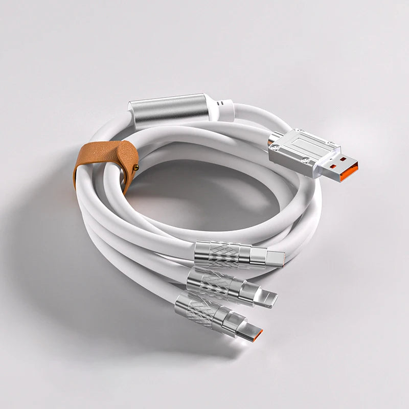 Cable Micro USB de carga rápida 3 en 1, 120W, para iPhone 14, 11 Pro Max, Xiaomi, Huawei, Samsung, USB tipo C a Lightning Data, Cable inalámbrico