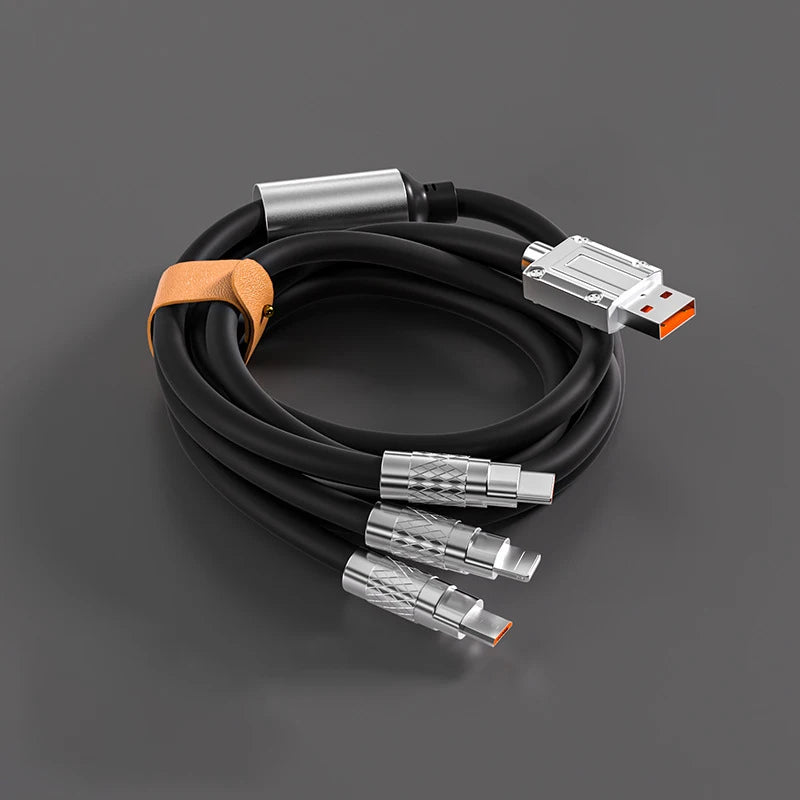 Cable Micro USB de carga rápida 3 en 1, 120W, para iPhone 14, 11 Pro Max, Xiaomi, Huawei, Samsung, USB tipo C a Lightning Data, Cable inalámbrico