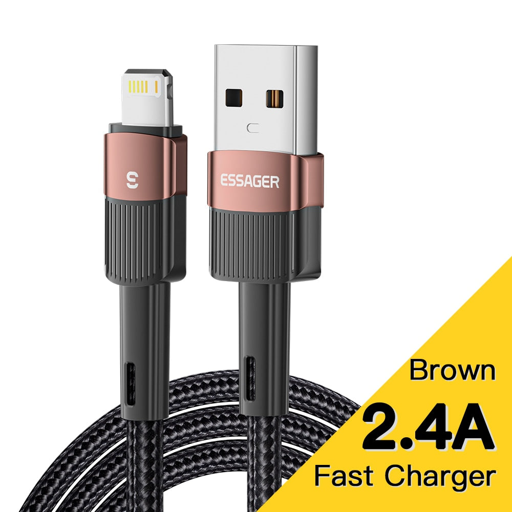 Cable de carga rápida ESSAGER USB a Lightning para iPhone