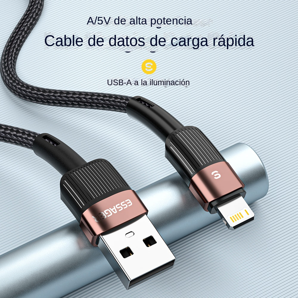 Cable de carga rápida ESSAGER USB a Lightning para iPhone