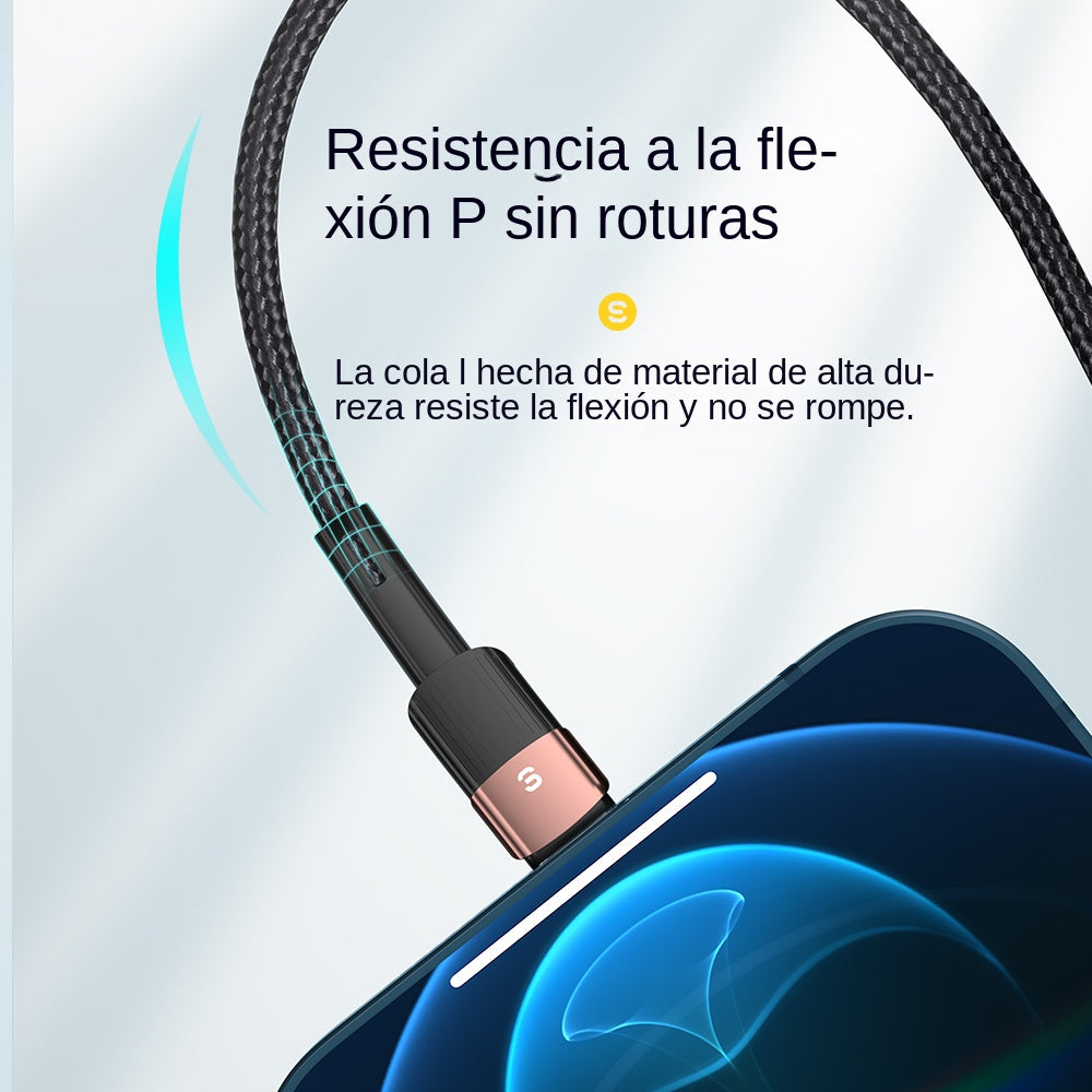 Cable de carga rápida ESSAGER USB a Lightning para iPhone