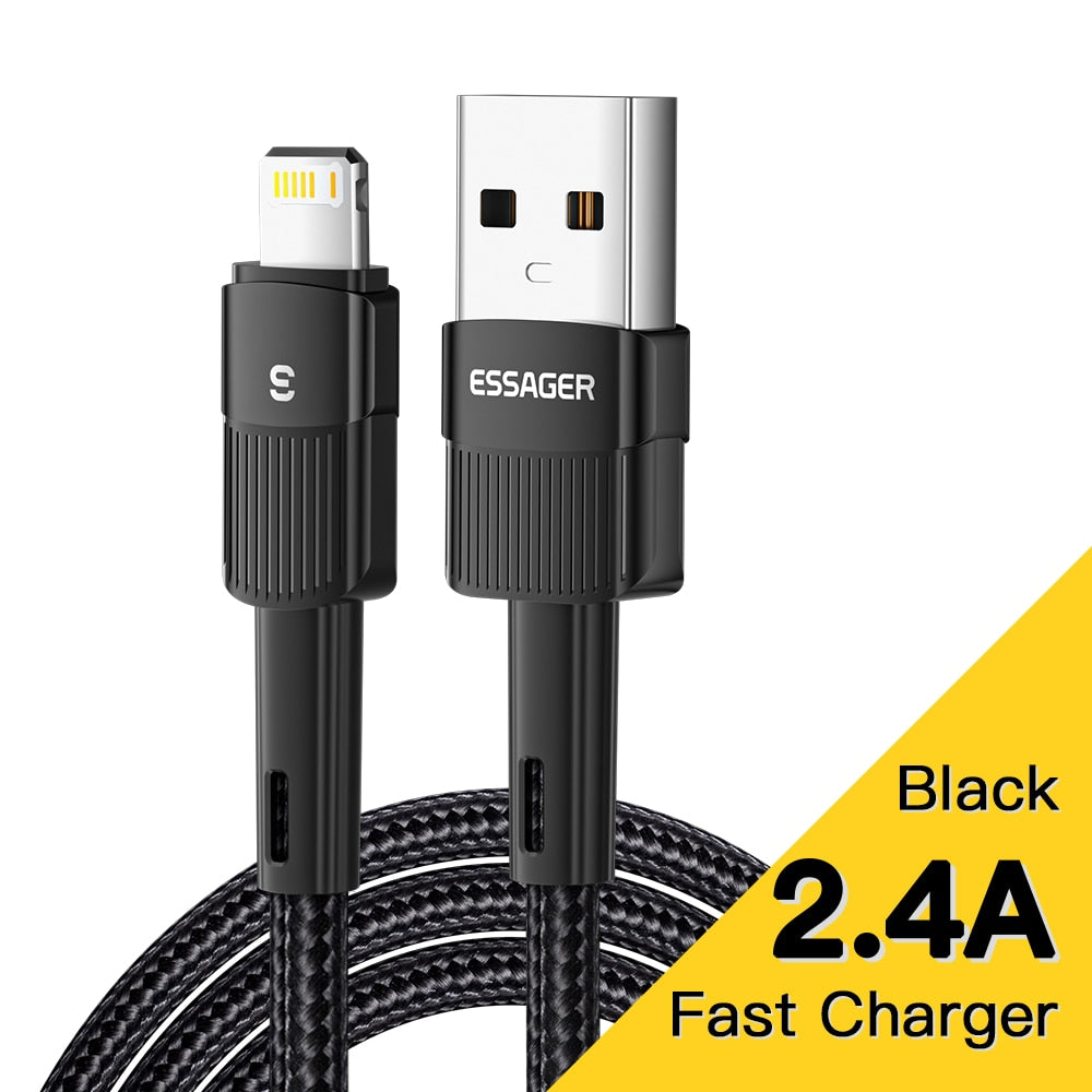 Cable de carga rápida ESSAGER USB a Lightning para iPhone