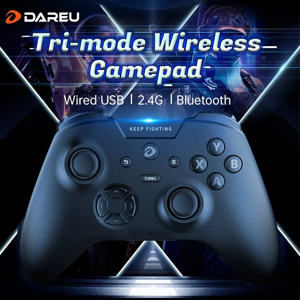 Gamepad RGB, Bluetooth, inalámbrico, 2,4G, e-sports, Mando de juegos