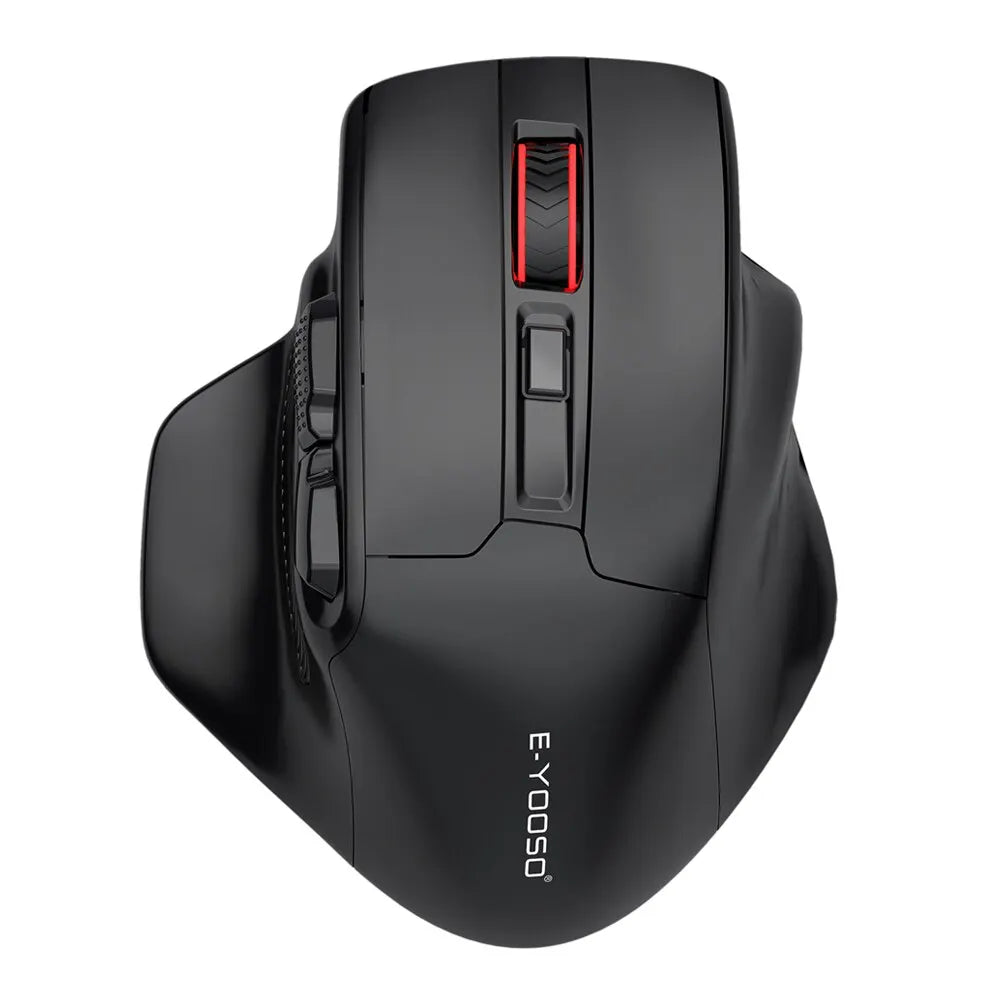 Ratón Inalámbrico para Juegos X-31: Periférico Grande con USB 2.4G, PAW3212 4800 DPI, 5 Botones para Ordenador Portátil y PC