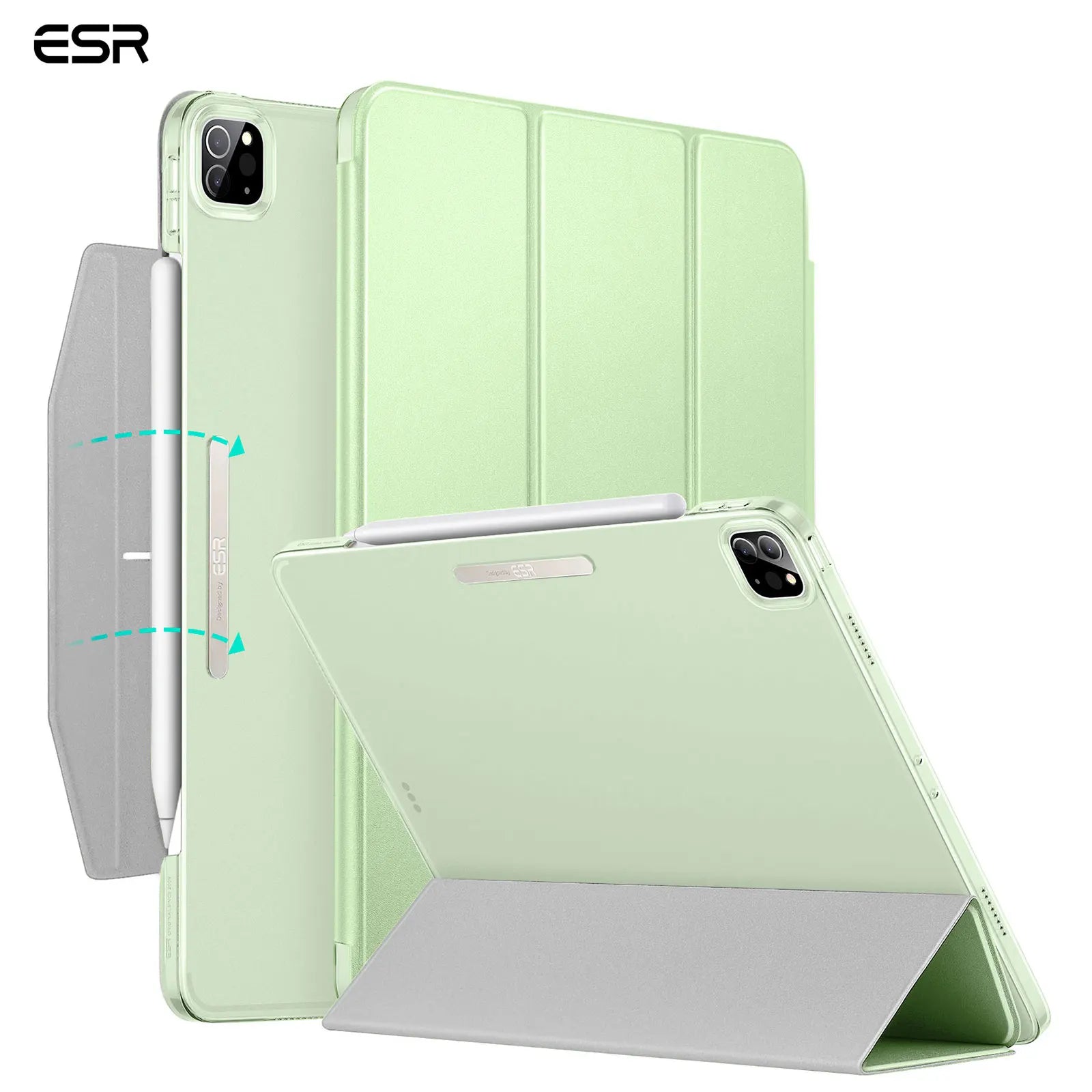 Funda Plegable ESR para iPad Pro 11 2021 y iPad Pro 12.9 2021 - Protección Inteligente y Estilo Elegante