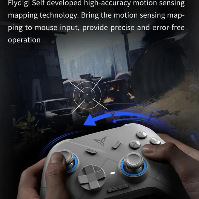 Gamepad Flydigi Direwolf para PC/NS/Android/iOS con Bluetooth y Joystick de efecto Hall