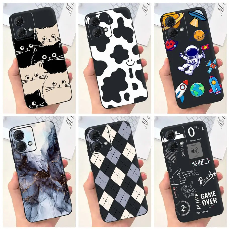 Funda de Silicona Suave Astronauta para Motorola Moto G54 y Moto G84