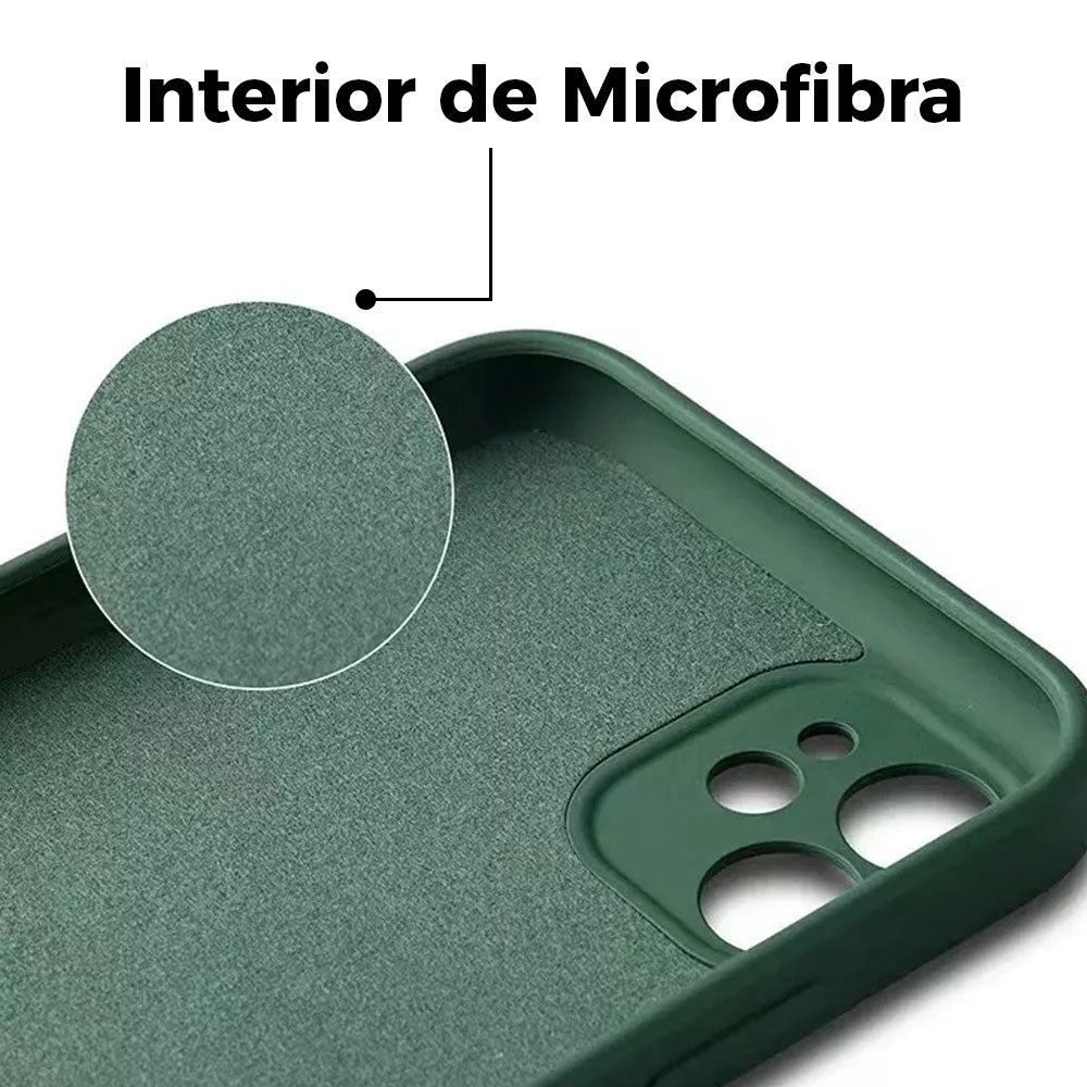 Funda Para Iphone Silicona Líquida Flexible Microfibra Suave Soporte  Anillo Giratorio Magnético Varios Colores Naranaje Negro Azul Morado Verde