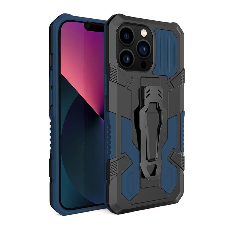 Funda con Clip trasero para iPhone,e 15, 14, 13, 12, 11 Pro Max, XR, XS Max