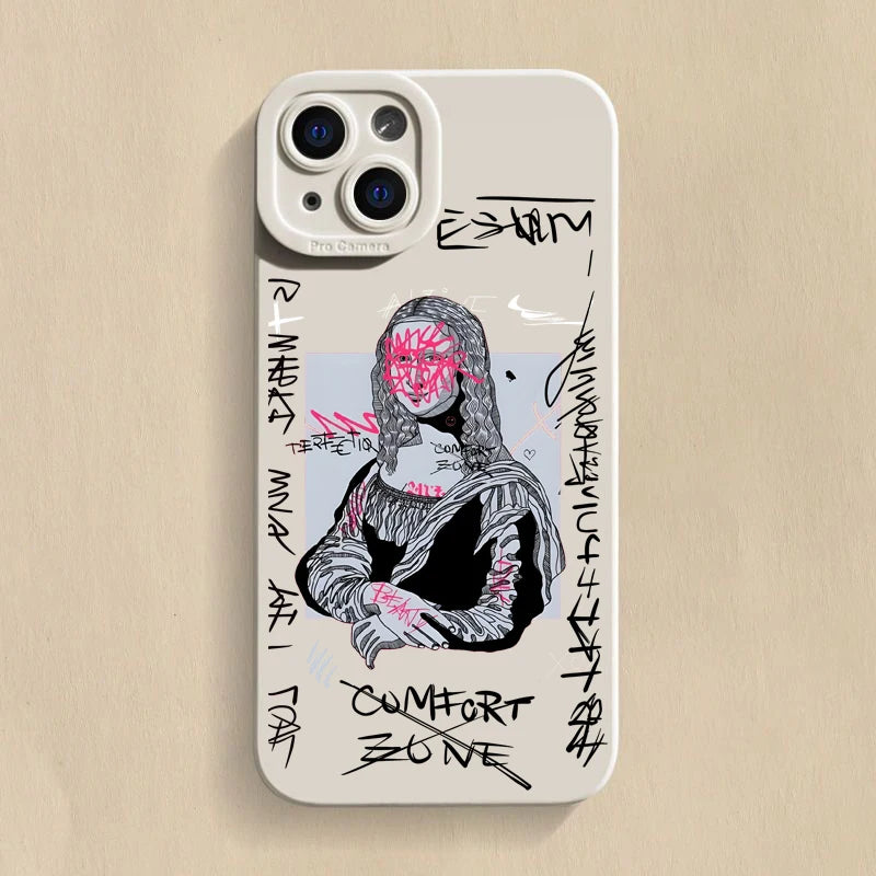 Funda de Graffiti Great Art Esthetic David para iPhone 15 Pro Max, fundas para iPhone 14 13 12 11 XS Max XR X 7 8 Plus SE 2 2020, cubierta suave