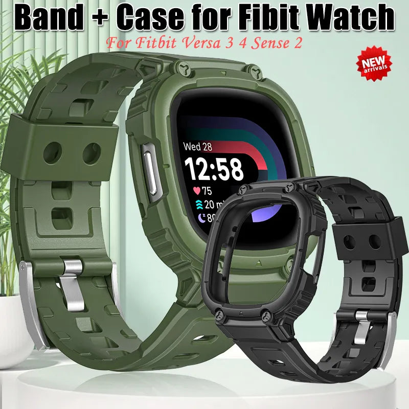 Funda de TPU para reloj Fitbit Versa 3, 4, Sense 2