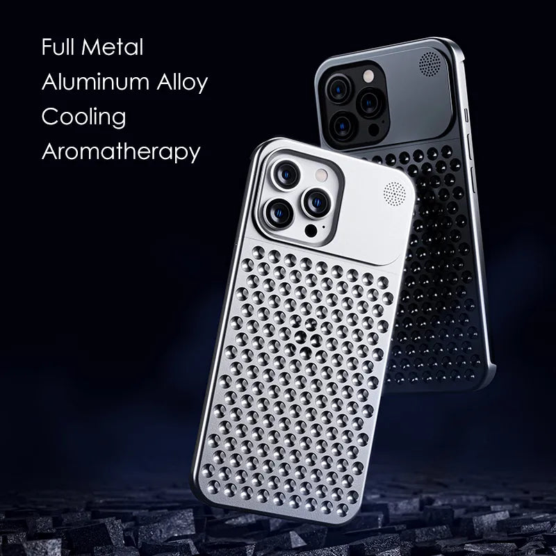 Funda de aluminio para IPhone 15 14 13