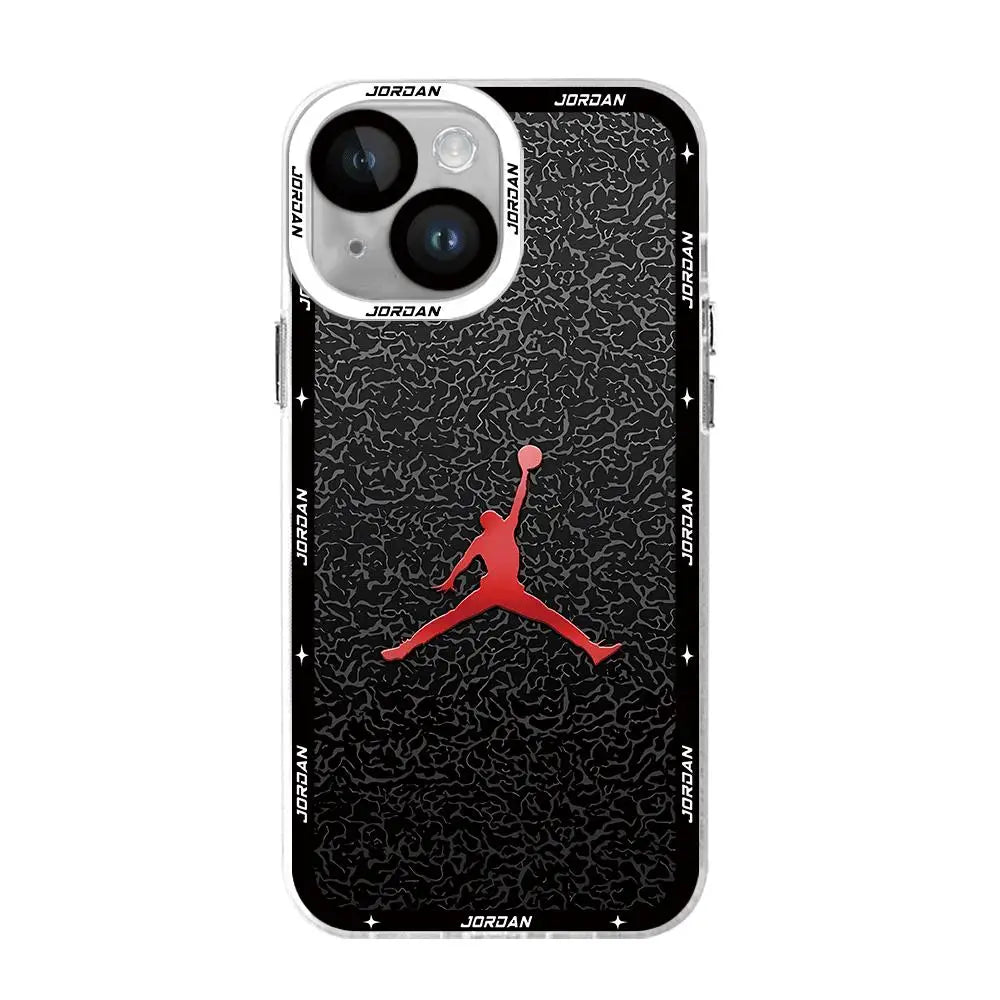 Funda de baloncesto con número 23 para Apple iPhone, 15, 11, 7, 6s, 14 Pro, XR, 15 Plus, 13 Pro Max, 8, 12 Mini, X, XS, SE, bolsa suave transparente