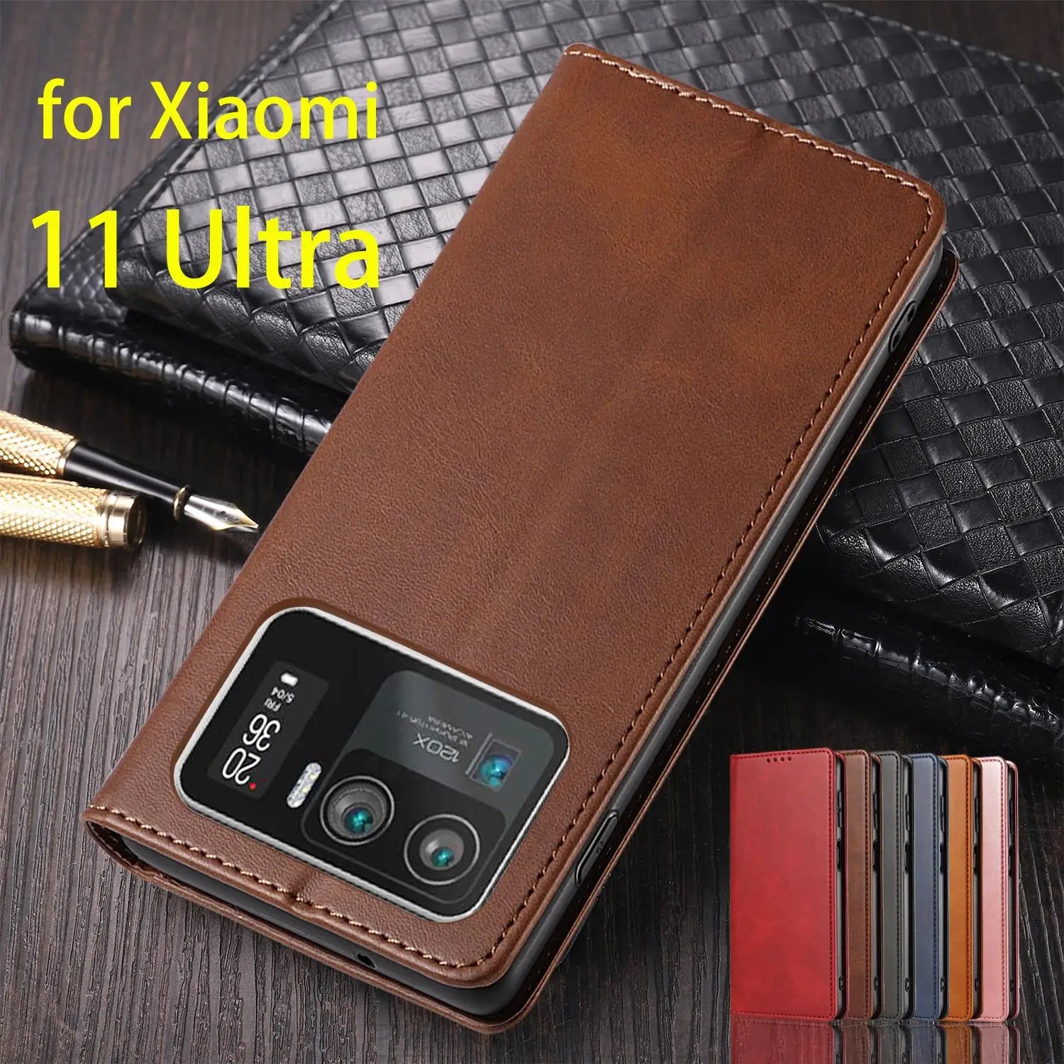 Funda de Cuero para Xiaomi Mi 11 Ultra / Xiaomi 11 Ultra - Elegancia y Funcionalidad en Uno