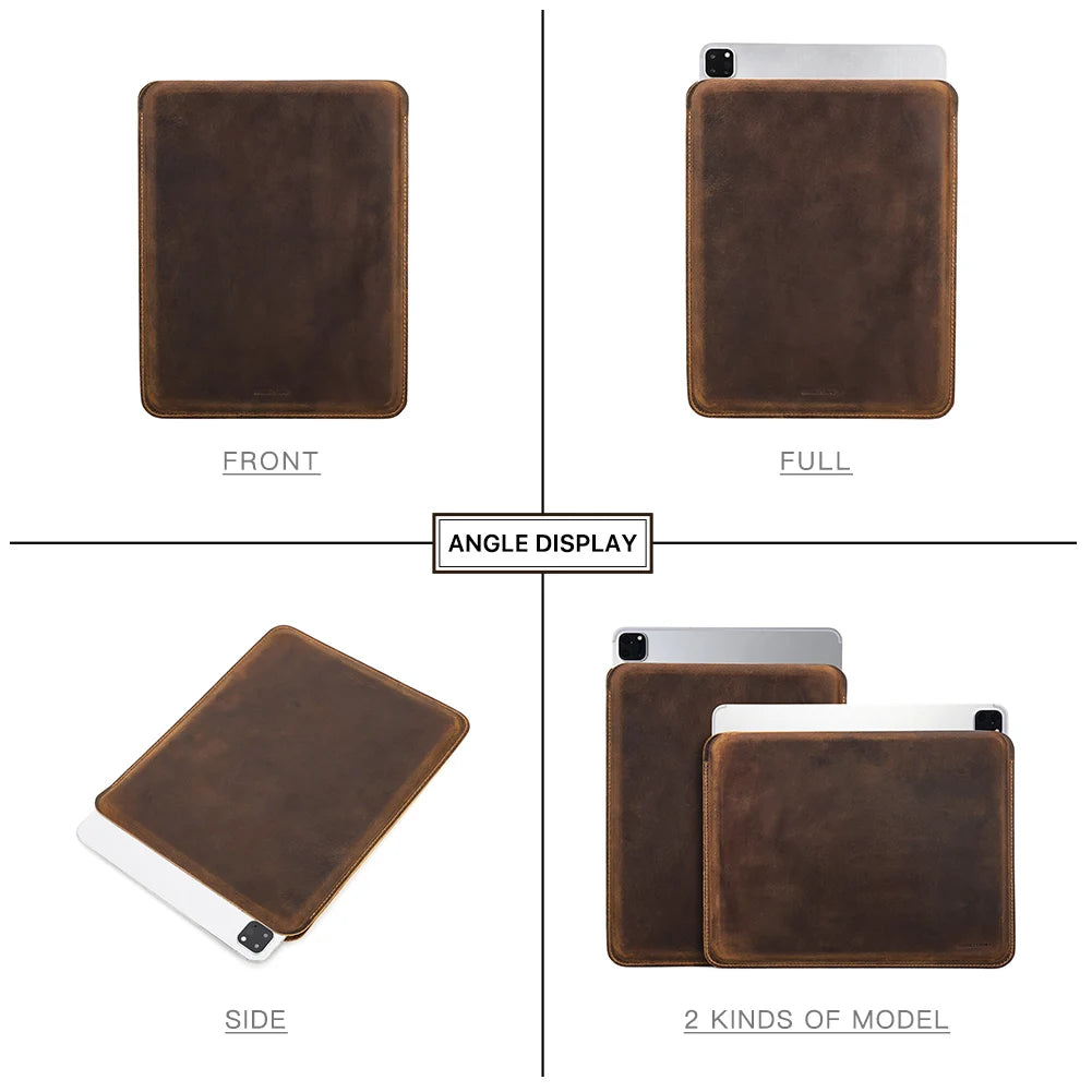 Funda de Cuero para iPad Pro 11, iPad Air 5, iPad Air 4, iPad Pro 12.9, iPad 8th, 9th, 10th Generation, iPad Mini 6/5/4/3/2/1 - Estilo Elegante y Protección Confiable