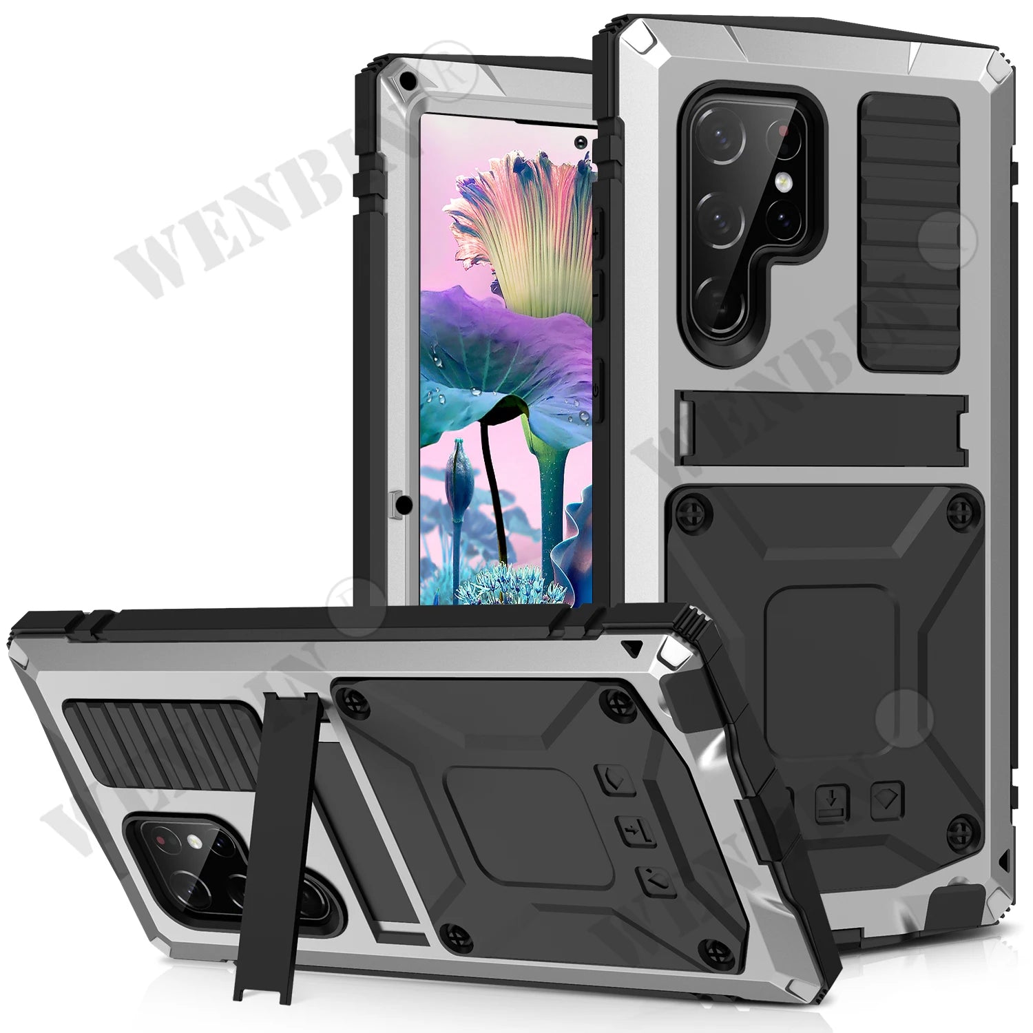 Funda premium aluminio  para Samsung S23, S22, S20, Ultra Plus, Z Fold, 4, Z Flip, 4, 3