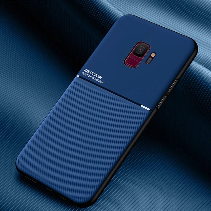 Funda de silicona para teléfono móvil, carcasa trasera magnética para Samsung Galaxy S9 Plus, S 9 Plus