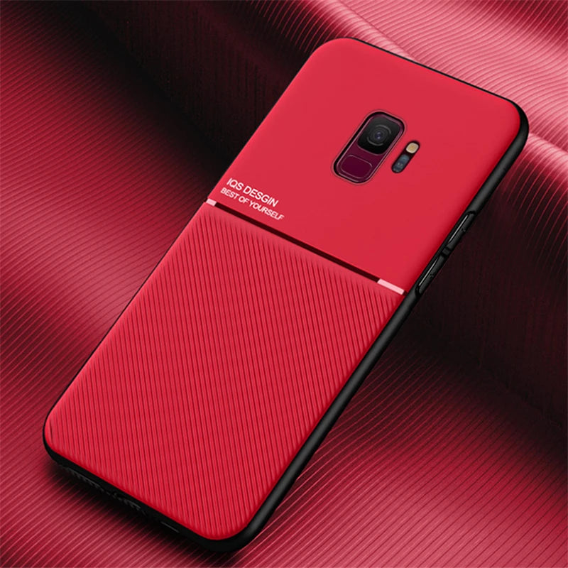 Funda de silicona para teléfono móvil, carcasa trasera magnética para Samsung Galaxy S9 Plus, S 9 Plus