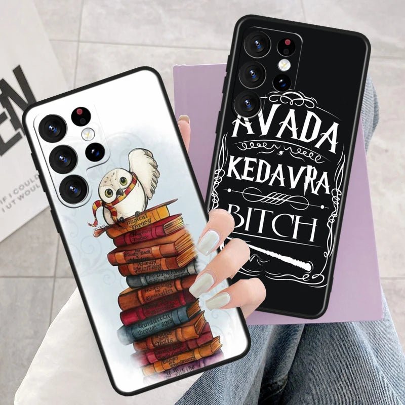 Funda "Art Cool Harry" Varita Potters para Samsung Galaxy  S23, S22, S21, S20 FE, S10, S10e, S9, S8 Ultra Plus Lite