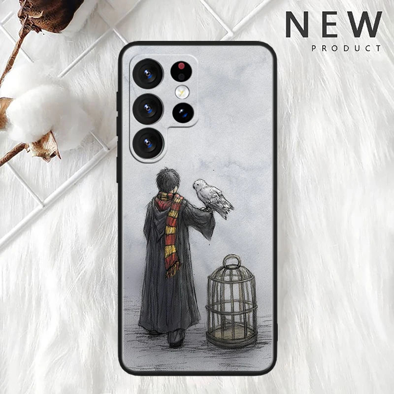 Funda "Art Cool Harry" Varita Potters para Samsung Galaxy  S23, S22, S21, S20 FE, S10, S10e, S9, S8 Ultra Plus Lite