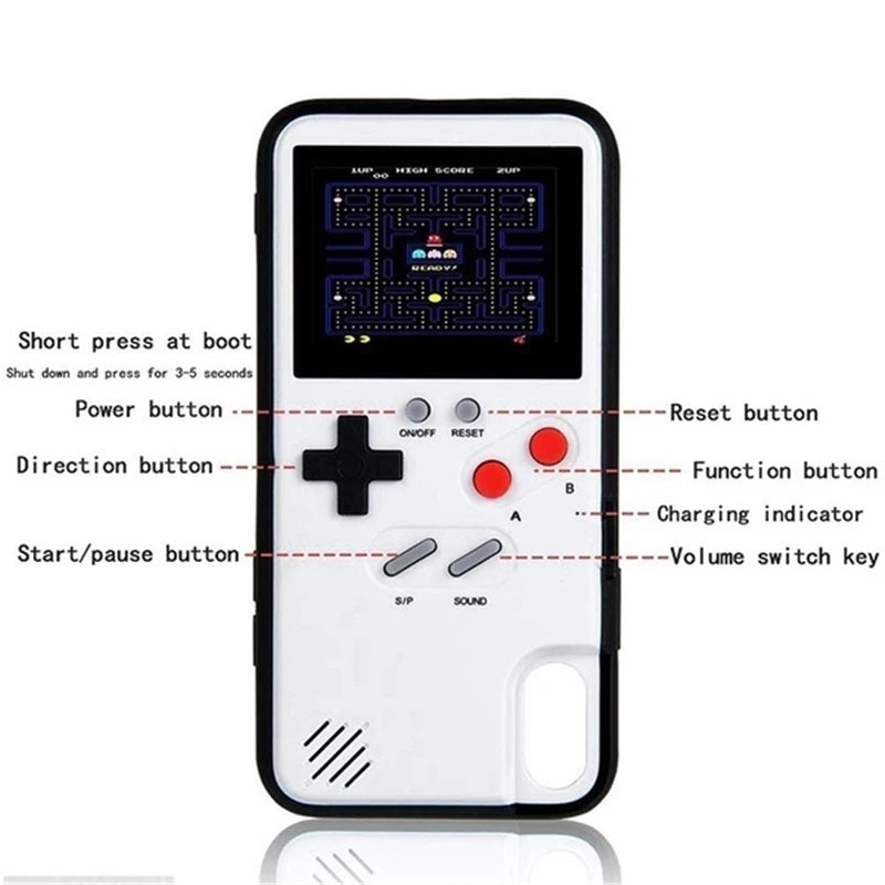 Funda de teléfono Gameboy Retro clásica para IPhone, 13, 14, 12, 11, 15 Pro Max, XS, XR, X, 8, 7 Plus, SE 2022, IPone, 15Pro, 14Pro, Game Boy, 36