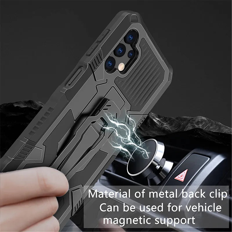 Funda ARMOR con Clip trasero Mecha  para Samsung