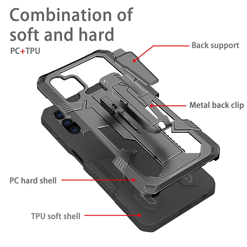 Funda ARMOR con Clip trasero Mecha  para Samsung