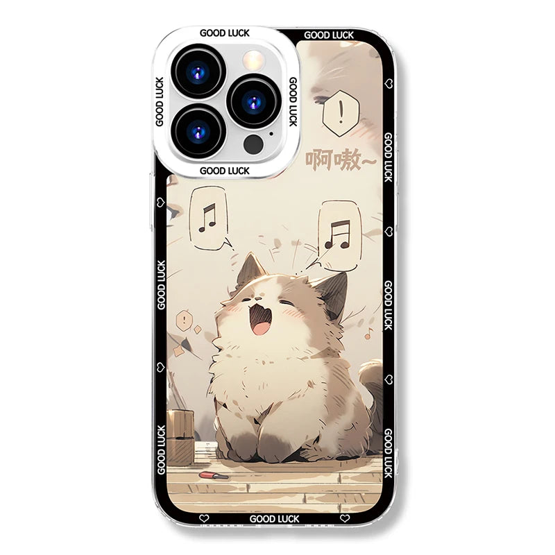 Funda de Teléfono con diseño de Gato para iPhone