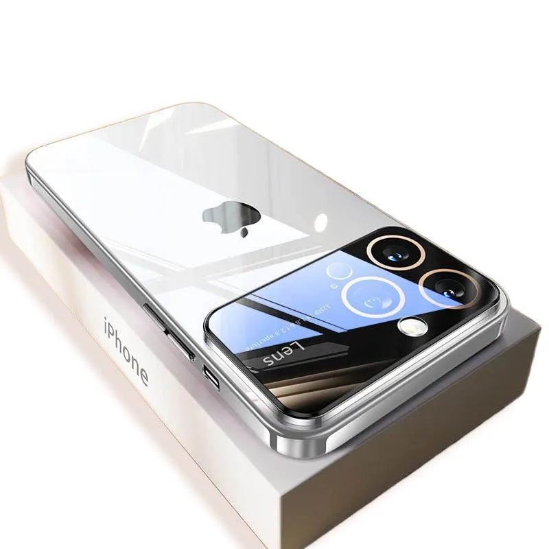 Funda de teléfono de silicona transparente premium con protector de cámara para iPhone 15 14 13 12 11 Pro Max XR X,