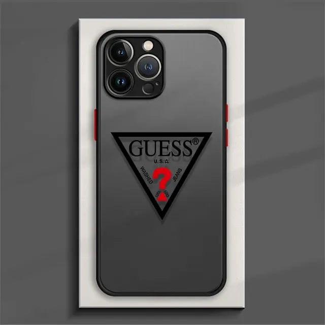 Funda de Teléfono Mate para Xiaomi Redmi Note 12, 11 Pro, 11T, 9S, 10, 8, 7, 9A, 9C, K40: Protección y Estilo con Marca de Moda G-UESS