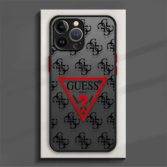 Funda de Teléfono Mate para Xiaomi Redmi Note 12, 11 Pro, 11T, 9S, 10, 8, 7, 9A, 9C, K40: Protección y Estilo con Marca de Moda G-UESS